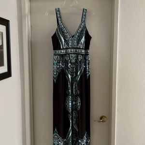 INC from Macy’s. No tags on dress.  Sz Large. Polyester with Spandex.